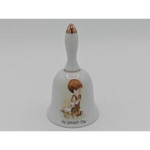 Precious Moments Jonathan David Enesco Figurine Bell He Leadeth Me Japan 1978